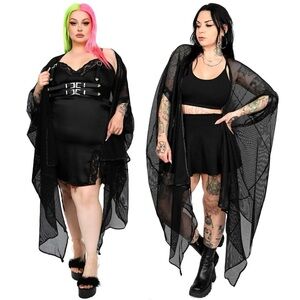 FOXBLOOD Fishnet Siren Cardigan